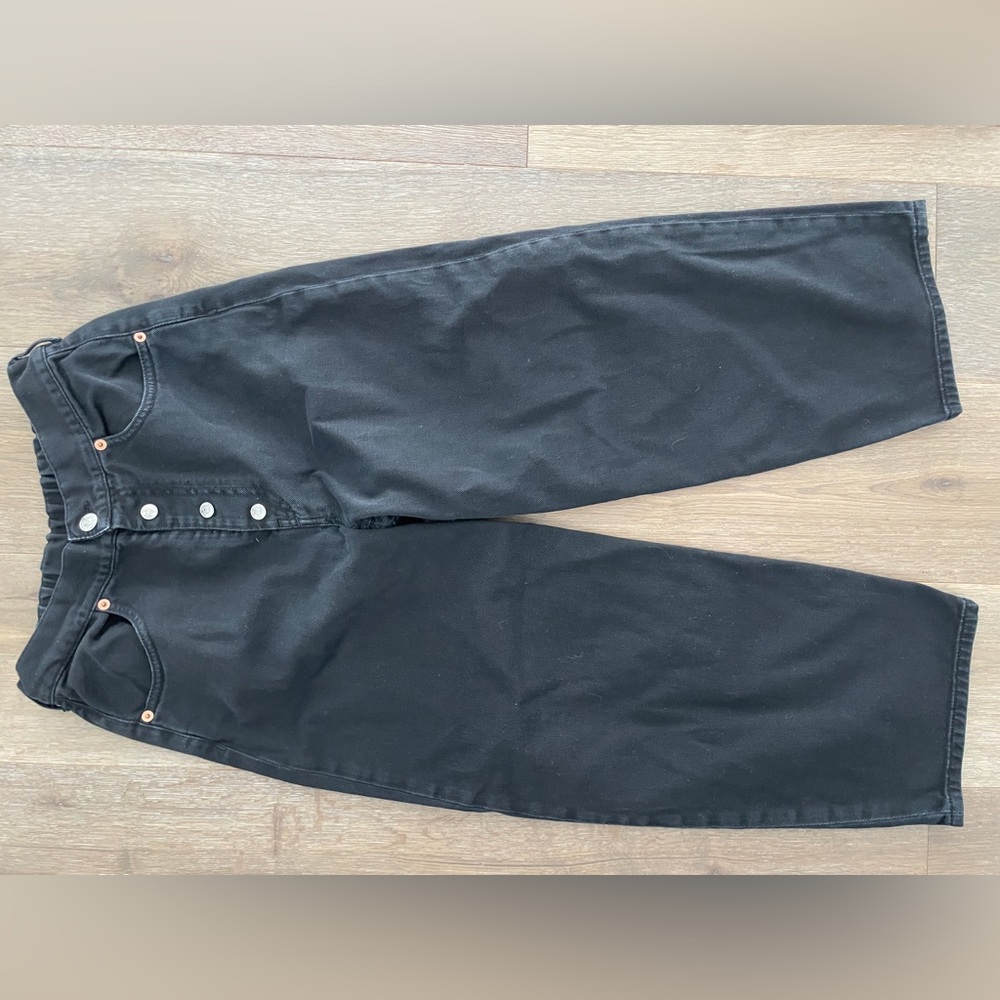 Maison Margiela MM6 Black Button-Fly Jeans size 14